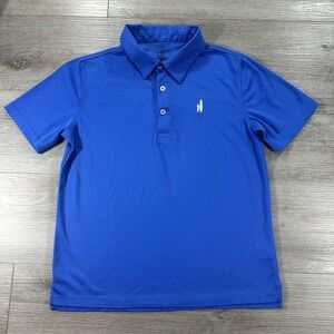 Johnnie-O Youth Size 12 Performance Polo In Marlin Blue Golf Preppy